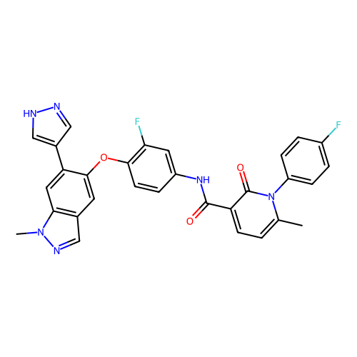 LY2801653,抑制<em>Met</em> (c-<em>Met</em>)酪氨酸激酶，1206799-15-6，98%