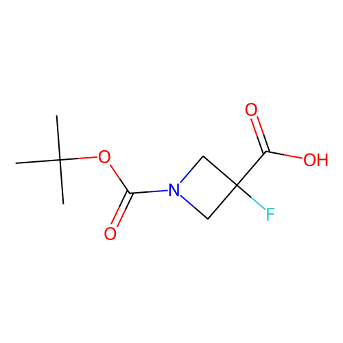 1-[(叔丁氧基)羰基] -3-氟<em>氮</em><em>杂</em>环丁烷-3-羧酸，1126650-<em>67</em>-6，97%