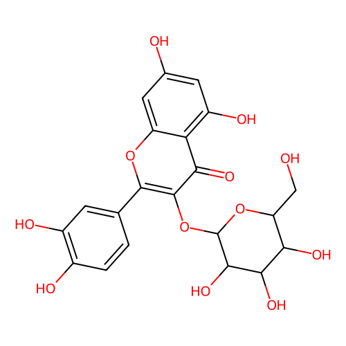 槲<em>皮</em><em>素</em> 3-β-D-葡萄糖甙，482-35-9，分析标准品,98%