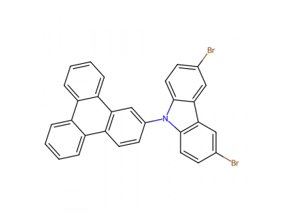 3,6-二溴-9-(三亚苯-2-基)咔唑，1351870-16-0，98%