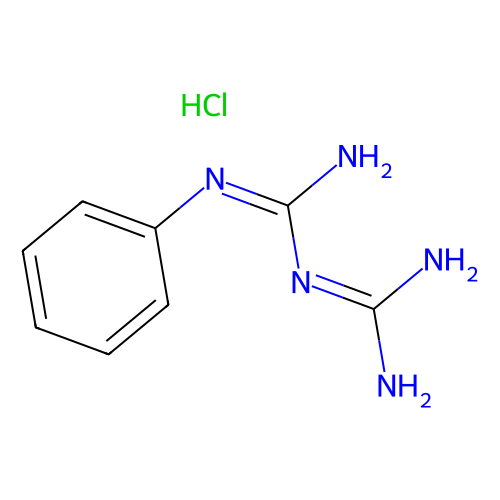 1-苯基双胍盐酸盐，55-57-2，97