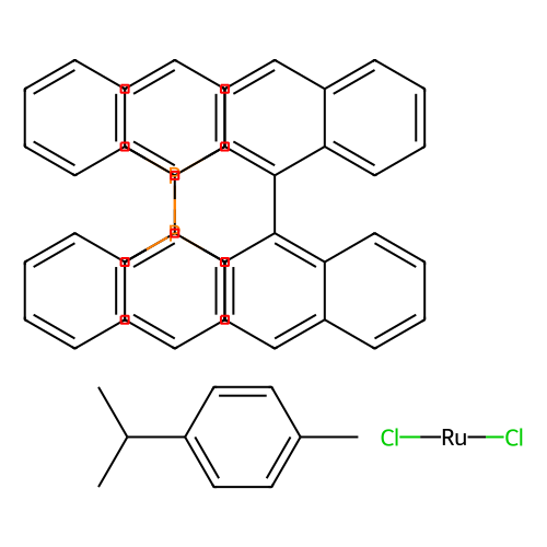 氯代[(<em>R</em>)-(+)-<em>2,2</em>′-双(<em>二</em><em>苯基</em><em>膦</em>)-<em>1,1</em>′-联<em>萘</em>](p-伞花素)氯化钌(II)，145926-28-9，>90.0%(HPLC)