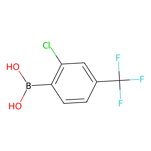 2-氯-4-(三氟甲基)<em>苯</em><em>硼酸</em>（<em>含有数量</em><em>不等</em><em>的</em><em>酸酐</em>），254993-59-4，96%