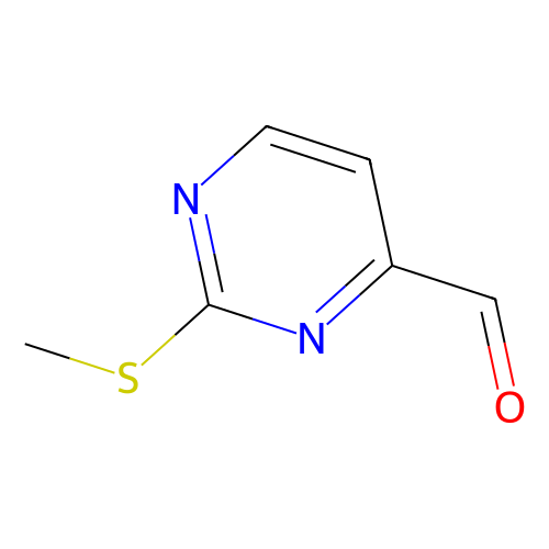 <em>2</em>-(甲基硫烷基)嘧啶-<em>4</em>-甲醛，1074-68-6，97%