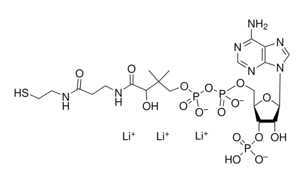 辅酶 A,三锂<em>盐</em>,<em>水合物</em>，18439-24-2，75%