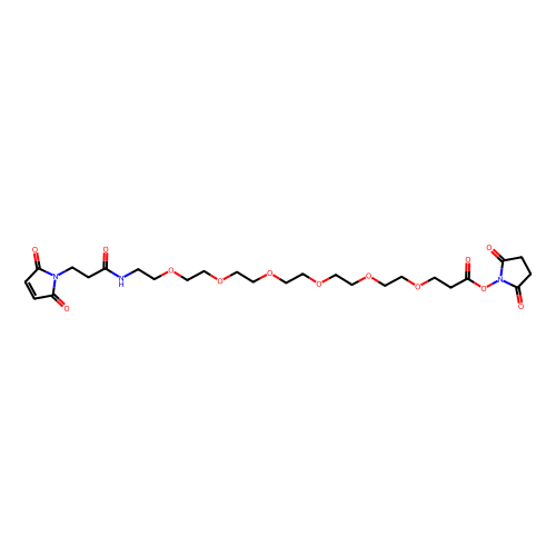 α-马来酰<em>亚</em>氨基丙酰-ω-琥珀酰<em>亚胺</em>-<em>六</em>聚乙二醇，1137109-21-7，96%