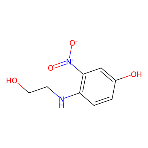 3-硝基-<em>4</em>-(<em>2</em>-羟乙氨基)苯酚，65235-31-6，98%