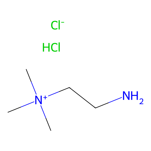 （<em>2</em>-氨基乙基）<em>三甲基</em><em>氯化铵</em>盐酸盐，3399-67-5，≥98%