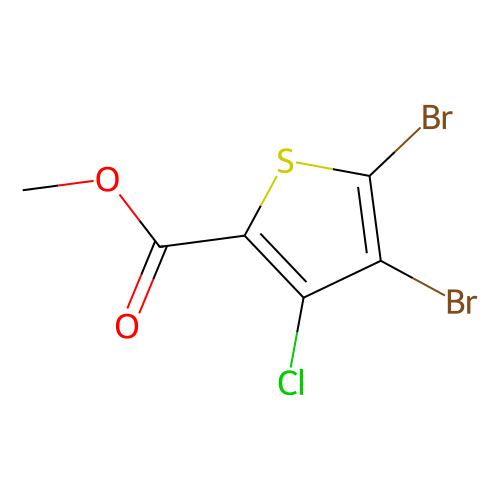4,5-二溴-<em>3</em>-氯<em>噻吩</em>-<em>2</em>-<em>羧酸</em><em>甲</em><em>酯</em>，1501789-47-4，97%