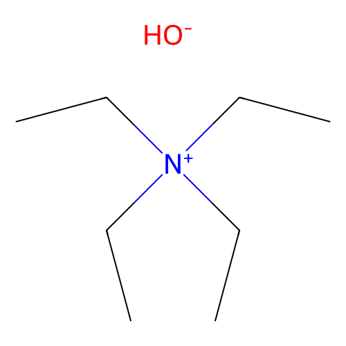 四乙基氢氧化铵 <em>溶液</em>，77-98-5，~40% in <em>H2O</em>