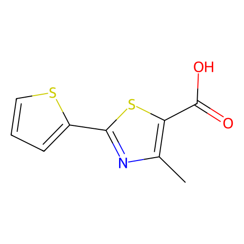 <em>4</em>-甲基-2-(2-噻吩基)<em>噻唑</em>-5-<em>甲酸</em>，209540-08-9，97%