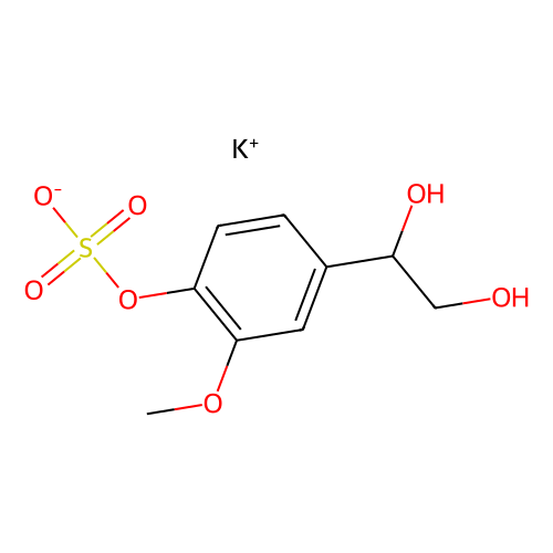 4-羟基-3-甲氧基苯基乙<em>二</em>醇硫酸<em>钾盐</em>，71324-20-4，≥98%