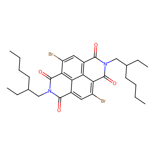 2,6-二溴-N,N'-双(2-乙基己基)-<em>1,8</em>:<em>4</em>,5-<em>萘</em><em>四</em><em>甲</em>酰基二酰亚胺，1088205-02-0，>95.0%(HPLC)