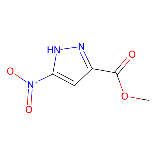 5-<em>硝基</em>-<em>1</em>H-<em>吡唑</em>-3-羧酸甲酯，181585-93-3，98%