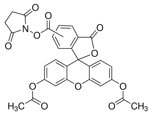 5(6)-羧基二乙酸<em>荧光</em>素琥珀酰亚胺酯（CFDA），150347-59-4，≥<em>90</em>% (HPLC),用于<em>荧光</em>分析