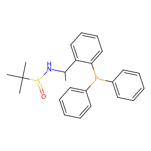 [<em>S</em>(<em>R</em>)]-<em>N</em>-[(<em>1S</em>)-<em>1</em>-[<em>2</em>-(二苯基膦)苯基]乙基]-<em>2</em>-叔丁基亚磺酰胺，1595319-98-4，≥95%