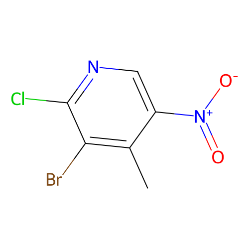 3-<em>溴</em>-<em>2</em>-<em>氯</em>-<em>4</em>-甲基-5-硝基<em>吡啶</em>，1049706-73-1，98%