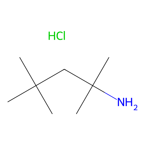 2,4,4-三甲基<em>戊</em>-2-<em>胺</em>盐酸盐，58618-91-0，98%