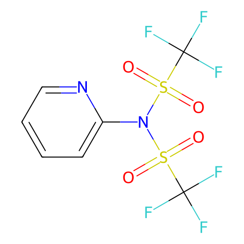 <em>N</em>-(<em>2</em>-吡啶基)双(三<em>氟</em>甲烷<em>磺</em><em>酰</em><em>亚胺</em>)[三<em>氟</em>甲基<em>磺</em>酰化试剂]，145100-50-1，>98.0%(GC)