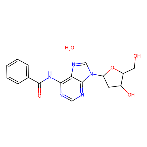 <em>N</em>6-<em>苯甲酰基</em>-2'-脱氧腺苷水合物，206752-42-3，98%