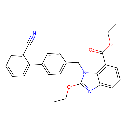 <em>2</em>-乙氧基-1-[(<em>2</em>'-氰基联苯-4-基)甲基]苯并咪唑-7-羧酸乙酯，139481-41-7，95%