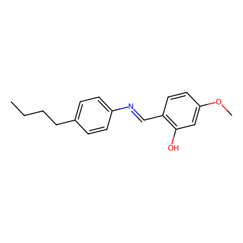N-(<em>4</em>-<em>甲</em><em>氧基</em>-<em>2</em>-羟基苯亚<em>甲基</em>)-<em>4</em>-丁基<em>苯胺</em>，30633-94-4，98%