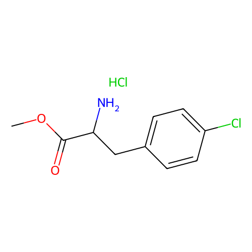 4-氯-<em>DL</em>-苯<em>丙氨酸</em>甲酯盐酸盐，14173-40-1，98%