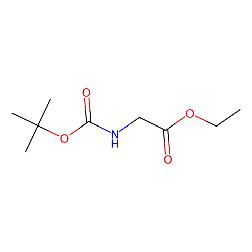 N-(叔丁氧羰基)甘氨酸乙酯，<em>14719</em>-37-0，>98.0%(GC)