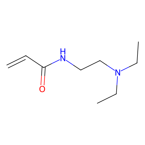 <em>N</em>-[2-(二<em>乙</em><em>氨基</em>)<em>乙基</em>]<em>丙烯酰胺</em> (含稳定剂MEHQ)，10595-45-6，95%