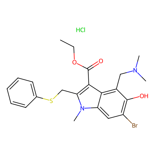 盐酸阿比朵尔，131707-<em>23-8</em>，≥99%