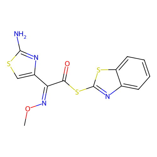S-(2-苯并噻唑)(Z)-2-(2-氨基4-噻唑)-2-(甲氧亚胺基)硫代乙酸酯，<em>80756-85</em>-0，97%
