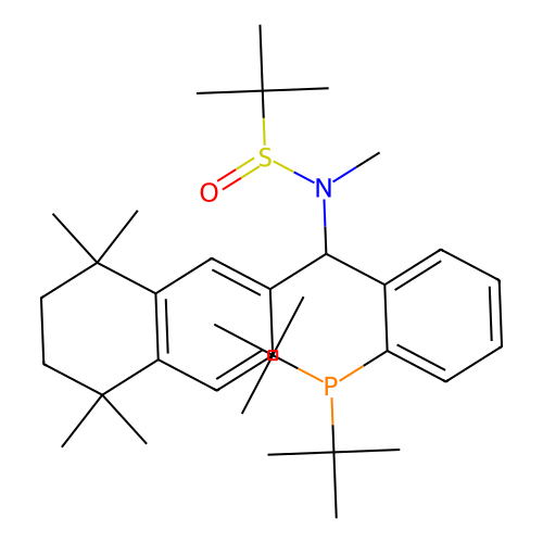 [<em>S</em>(R)]-N-[(<em>S</em>)-[<em>2</em>-(二叔丁基膦)苯基](<em>5,6,7</em>,8-四氢-<em>5,5</em>,8,8-四甲基-<em>2</em>-萘基)甲基]-N-甲基-<em>2</em>-叔丁基亚磺酰胺，2561513-58-<em>2</em>，≥95%