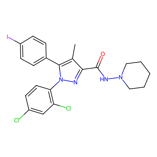 <em>AM251</em>,CB 1受体拮抗剂/反向激动剂，183232-66-8，≥98%
