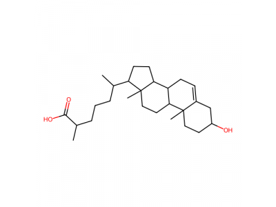 3β-羟基-5-胆甾烯酸，6561-58-6，97%