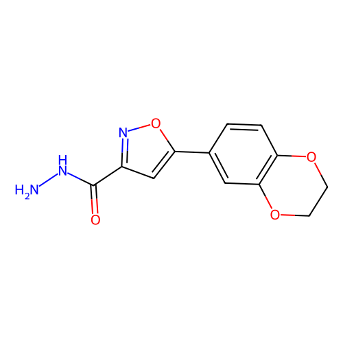 5-(2,3-二氢苯[B][1,4]二氧-7-)异噁唑-3-酰肼，763109-45-1，95