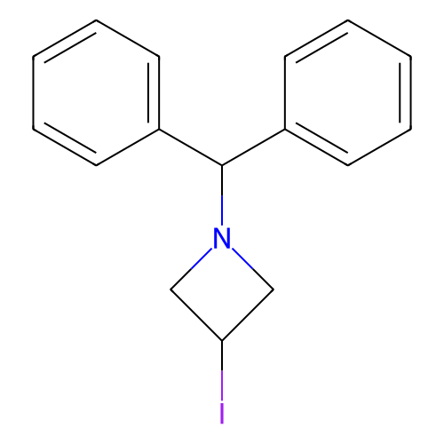 <em>1</em>-二<em>苯甲基</em>-3-<em>碘</em>氮杂丁烷，125735-40-2，97%