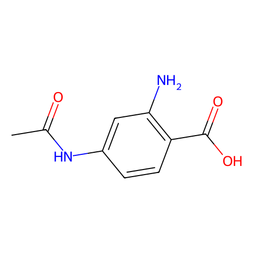 <em>4</em>-(乙酰氨基)-2-氨基苯甲酸，43134-76-5，97%