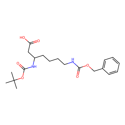 (<em>S</em>)-3-(Boc-氨基)-7-(<em>Z</em>-氨基)庚酸，346694-77-7，98%