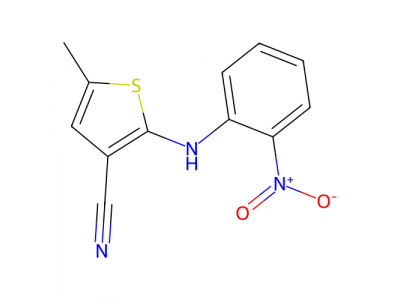 2-(2-硝基苯胺基)-3-氰基-5-甲基噻吩，138564-59-7，≥97.0%(GC)