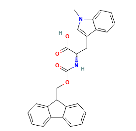 S-2-((((<em>9</em>H-<em>芴</em>-<em>9</em>-<em>基</em>)<em>甲</em>氧基)羰基)<em>氨基</em>)-3-(1-甲基-1H-吲哚-3-<em>基</em>)丙酸，1334509-86-2，98%