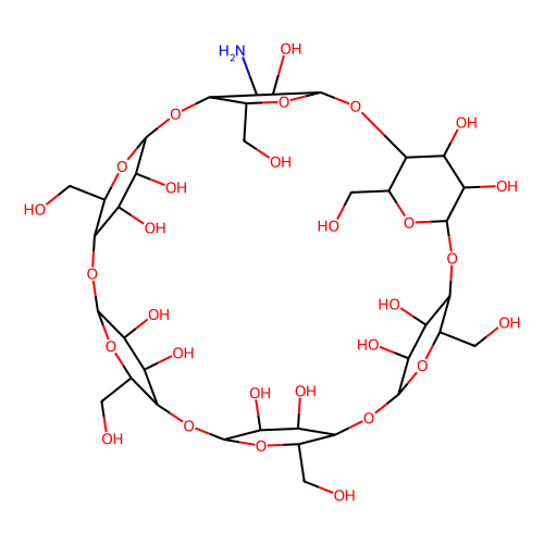 3A-氨基-3A-脱氧-(<em>2AS</em>,<em>3AS</em>)-α-环糊精水合物，121916-94-7，>90.0%(HPLC)