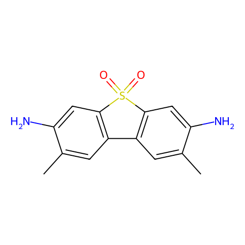 3,7-二氨基-2,8-<em>二甲基</em>二苯并噻吩<em>砜</em>(含2,6-<em>二甲基</em>异构体)，55011-44-4，>70.0%(HPLC)