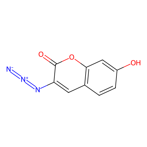 3-叠氮基-<em>7</em>-羟基氧杂萘邻酮，817638-68-9，98%