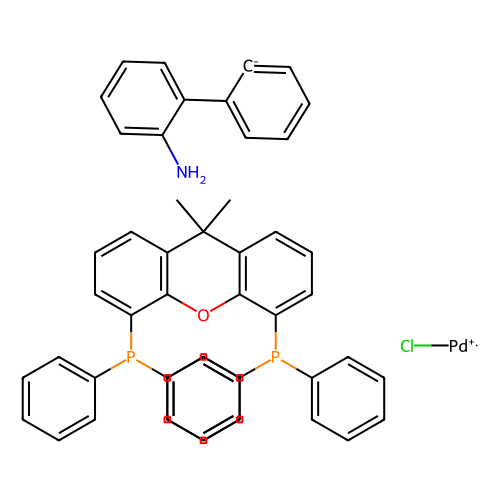 氯[(4,5-双(二苯基膦基)-9,9-二甲基氧杂蒽)-2-(2′-氨基-1,1′-联苯基)]钯（<em>II</em>），1375325-77-1，98%