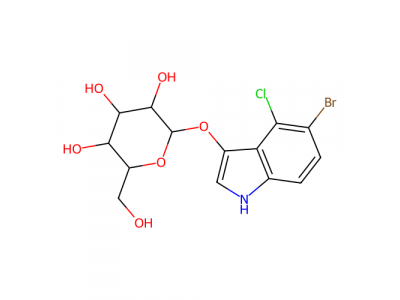 5-溴-4-氯-3-吲哚基-β-D-吡喃葡萄糖苷，15548-60-4，97%