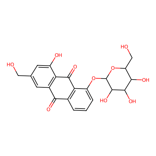 芦荟大黄素-8-O-<em>葡萄糖苷</em>，33037-46-6，98%