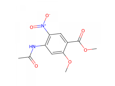 4-乙酰胺基-2-甲氧基-5-硝基苯甲酸甲酯，4093-41-8，98%