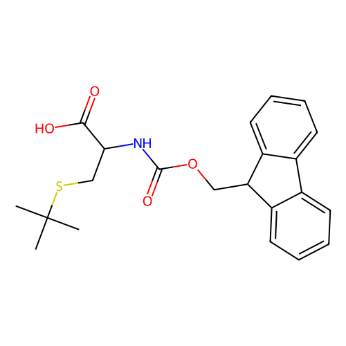 Fmoc-S-叔丁基-L-半胱氨酸，67436-13-9，98%,<em>对映</em><em>体</em>混合物