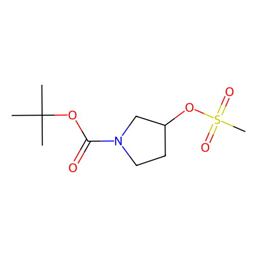 (R)-<em>1-Boc-3</em>-甲磺酰氧基<em>吡咯烷</em>，127423-61-4，97%