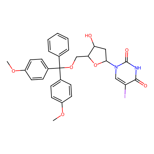 2'-脱氧-5'-O-DMT-5-碘尿<em>苷</em>，104375-<em>88</em>-4，95%